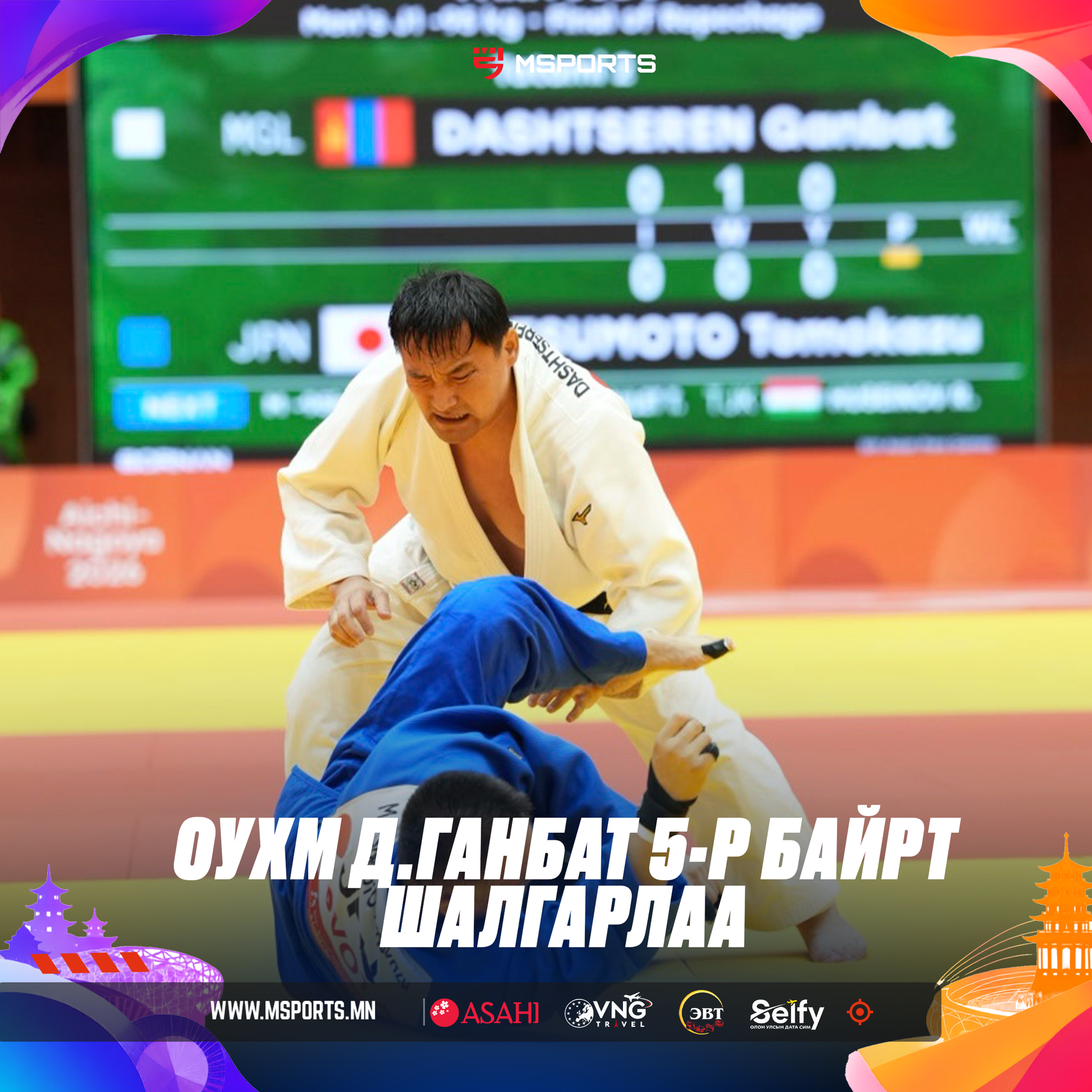 ОУХМ Д.Ганбат 5-р байрт шалгарлаа